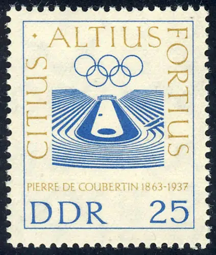 940 Baron Pierre de Coubertin 25 Pf **