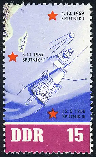 928 Sovj. Vols spatiaux Spoutnik 15 Pf **