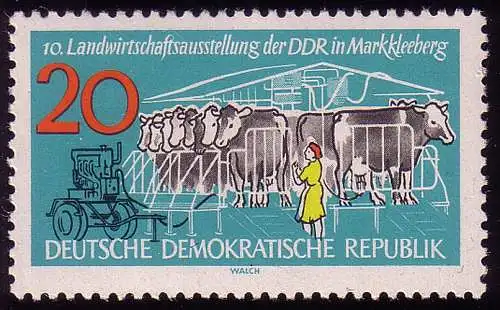 896 Landwirtschaftsausstellung Kühe 20 Pf **