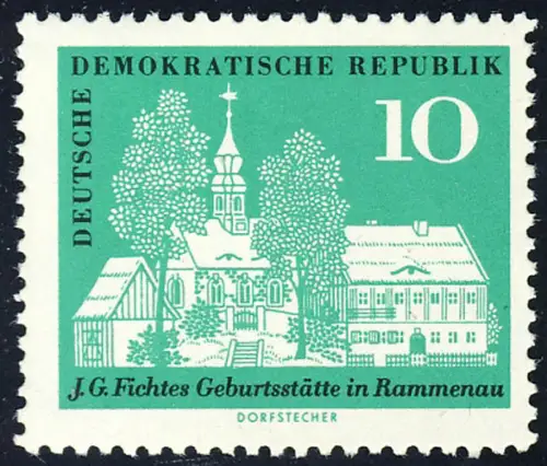 889 Johann Gottlieb Fichte 10 Pf **