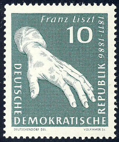 858 Franz Liszt 10 Pf **
