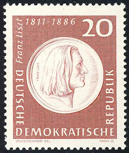 859 Franz Liszt 20 Pf **