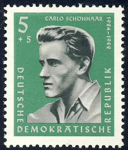 849 Gedenkstätten Buchenwald Schönhaar 5+5 Pf **