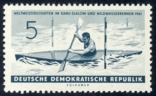 838 Kanu-WM Kajak-Einer 5 Pf **