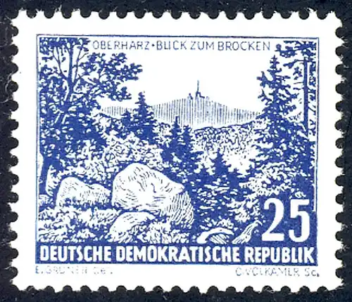 816 Paysages/Bâtiments Oberanz 25 Pf **