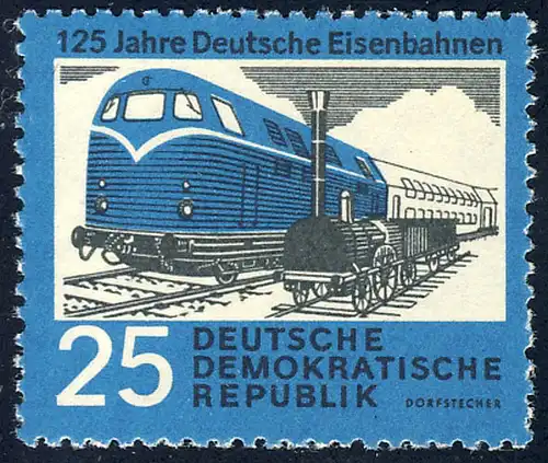 806 Chemins de fer allemands Eisellock 25 Pf **