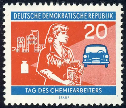 802 Chemiearbeiter 20 Pf **