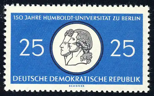 798 Humboldt-Universität Festplakette 25 Pf **