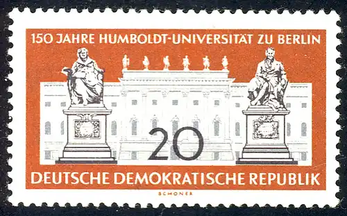 797 Humboldt-Universität von Humboldt 20 Pf **