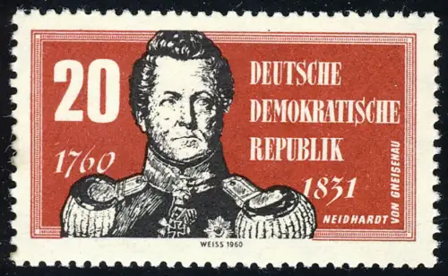 793 Comte Neidhardt von Gneisenau 20 Pf