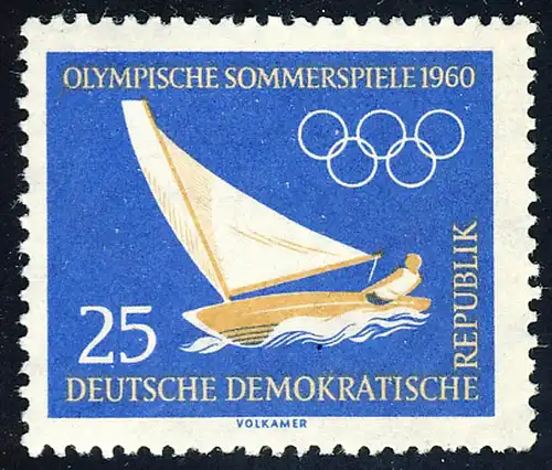 749 Olymp. Sommer-/Winterspiele Segeln 25 Pf **