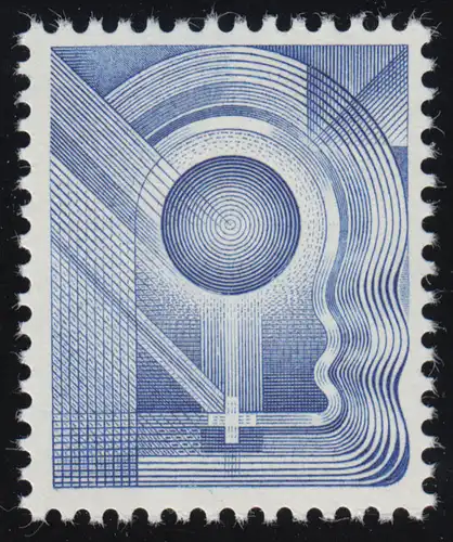 Allemagne: Impression d'essai de l'imprimerie fédérale Specimen Test stamp, post-freeich **