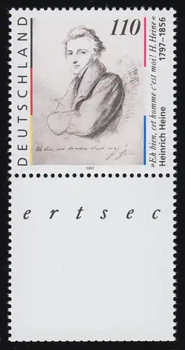 1962L Heinrich 1997 - avec le champ de verrou et l'impression de bord ci-dessous, **