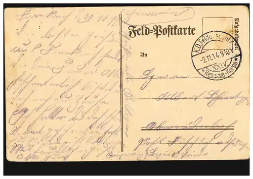 AK Rückzug der Franzosen nach der Schlacht bei Metz am 21.8.1914, Feldpost 1914