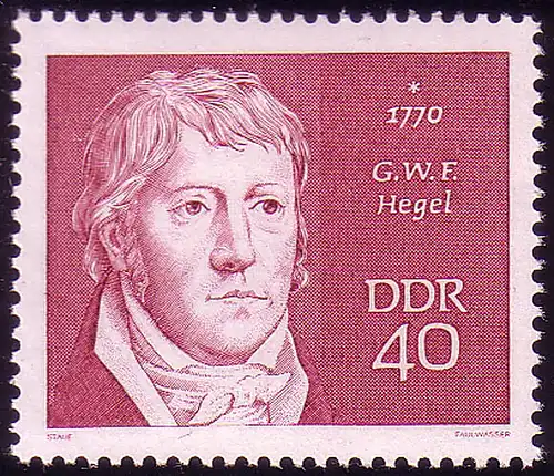 1539 Persönlichkeiten Hegel 40 Pf **
