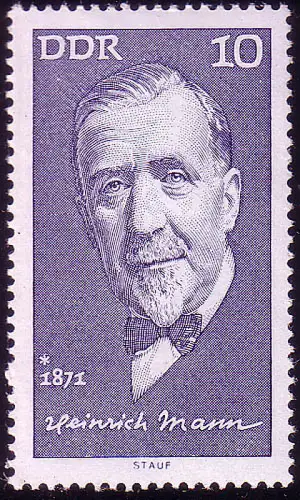 1645 Personnalités Heinrich Mann 10 Pf **