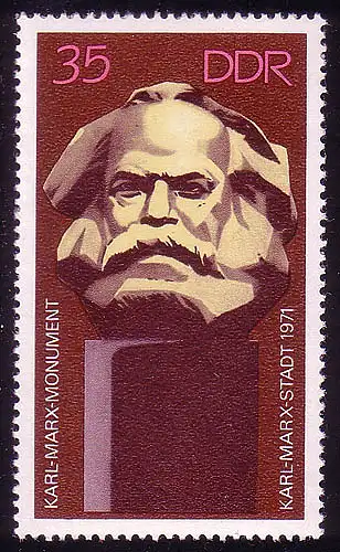 1706 Karl-Marx-Monument 35 Pf ** post-fraîchissement