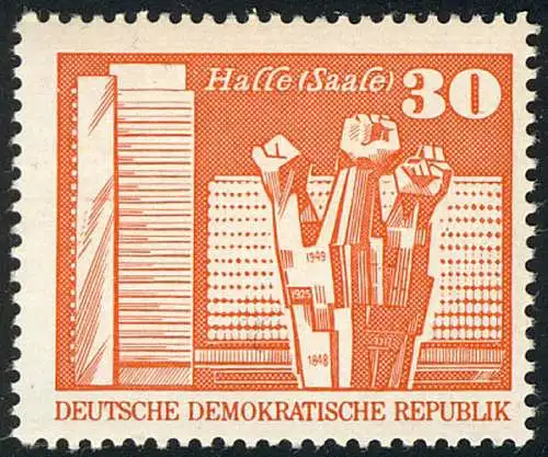 1899 Aufbau in der DDR Großformat 30 Pf, postfrisch **