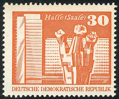 1899 Aufbau in der DDR Großformat 30 Pf **