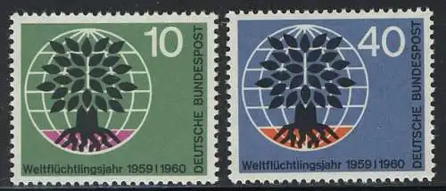 326-327 Weltflüchtlingsjahr 1960, Satz **