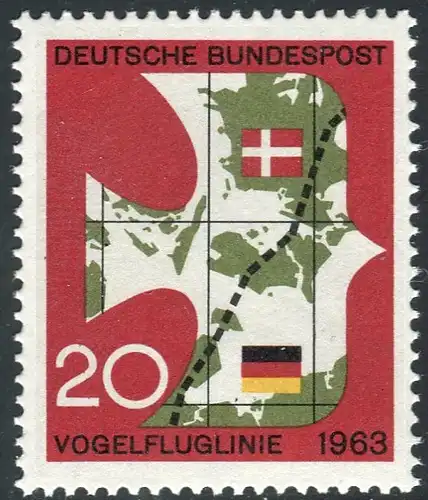 399 ligne de vol avec PLF point rouge au-dessus du T de DEUTSCHE, champ 43 **