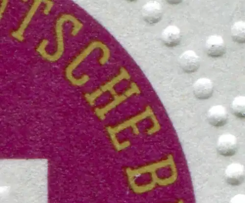 400 Croix-Rouge avec PLF boucle rouge dans le H dans DEUTSCHE, champ 23, frais de port **