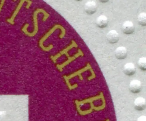 400 Croix-Rouge avec PLF boucle rouge dans le H dans DEUTSCHE, champ 23, frais de port **