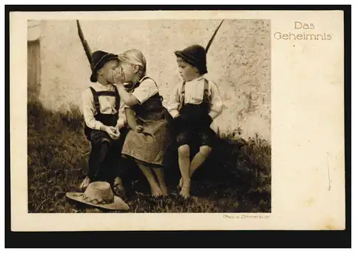 AK Deutscher Verein für Kinder-Asyle: Das Geheimnis, ungebraucht , um 1930 