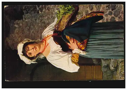 Künstler-AK Gustav Adolf Kuntz: Römische Gemüseverkäuferin, BERLIN W 30 31.3.47