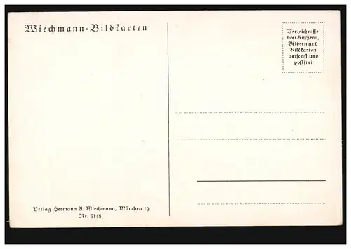 Künstler-AK Joseph Maria Beckert: Mondnacht, Wiechmann-Karte 6148, ungebraucht