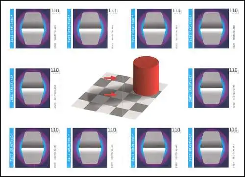 119 MH Deux nuances de gris autocollant, 10x 3540, frais de port **