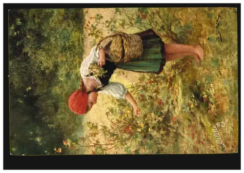 Künstler-AK Prof. Dr. Seeger: Rotkäppchen, TUCK'S POSTKARTE 1215, ungebraucht