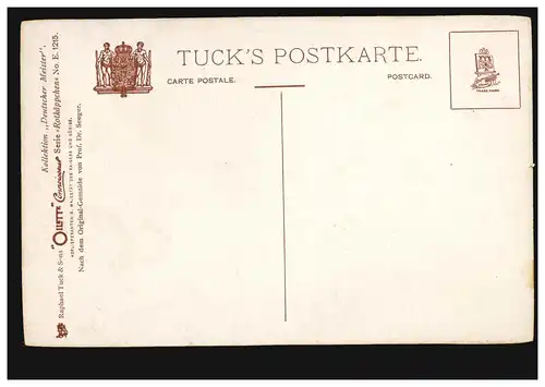 AK Artiste Prof. Dr. Seeger: Rosekappe, TUCK'S CARTE POST 1215, inutilisé