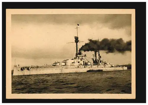 Bateaux AK Photo: Baisse de la flotte allemande dans Scapa Flow: S.M.S. König