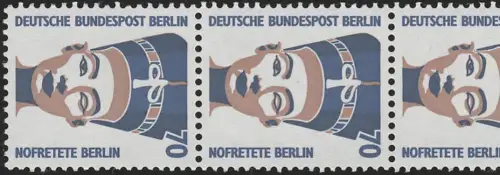 814 SWK 70 Pf, 5er-Streifen + Nr. **