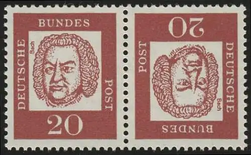 K4 Zusammendruck Bach, postfrisch