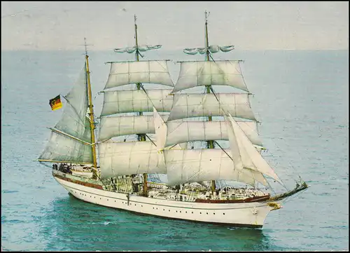 Bateaux AK: Voilier GORCH FOCK 1966, Editeur Anders, inutilisé