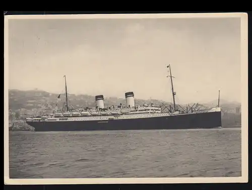 Bateaux AK photo: Italie vapeur AUGUSTUS, 18.2.1936