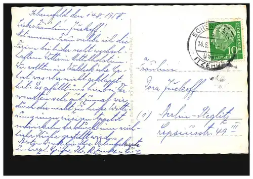 Bateaux AK photo: pont à haut niveau à haute puissance - avec passage à vapeur, 14.6.1953