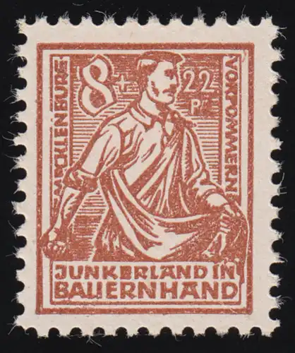 24b Bodenreform mit Plattenfehler XIII, postfrisch ** geprüft Kramp BPP