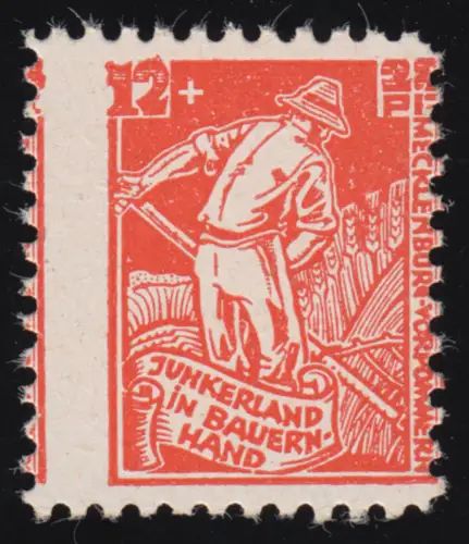 25b Bodenreform mit Plattenfehler XV, postfrisch ** geprüft Kramp BPP