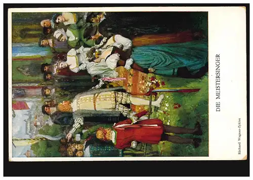 Künstler-AK Ferd. Leeke: Die Meistersinger - Richard Wagner Zyklus, ungebraucht