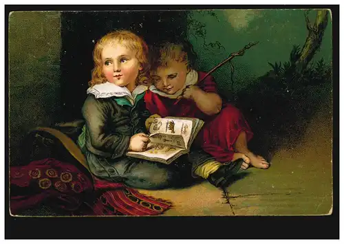 Künstler-AK Christian Leberecht Vogel: Kinder des Malers, WIEN 21.1.1919