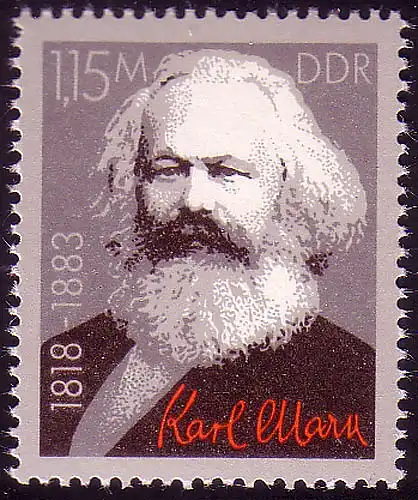 2789 Karl Marx 1,15 M aus Block 71 **