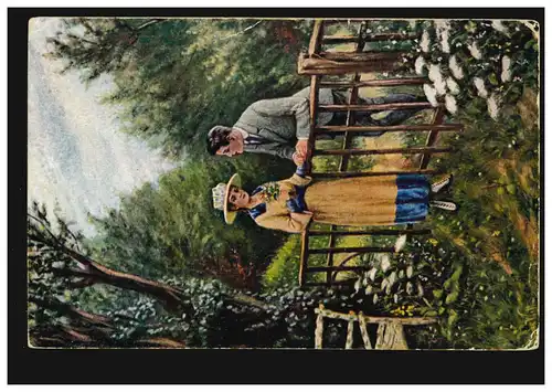 Künstler-AK R. de Witt: Erstes Stelldichein, Moderne Meister 619, ungebraucht