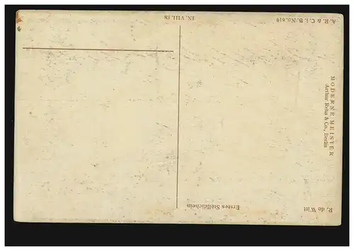 Künstler-AK R. de Witt: Erstes Stelldichein, Moderne Meister 619, ungebraucht