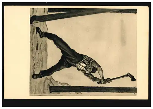 Künstler-AK Ferd. Hodler: Der Holzfäller, Verlag Rechner Zürich, ungebraucht