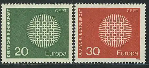 620-621 Europa/CEPT 1970, Satz postfrisch **