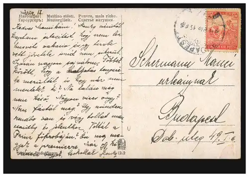 Künstler-AK Harburger: Mutterglück, Verlag MINERVA Prag, gelaufen 1915