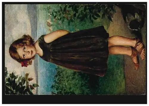 Künstler-AK Max Arenz: Lottchen auf dem Krähenberg, ungebraucht